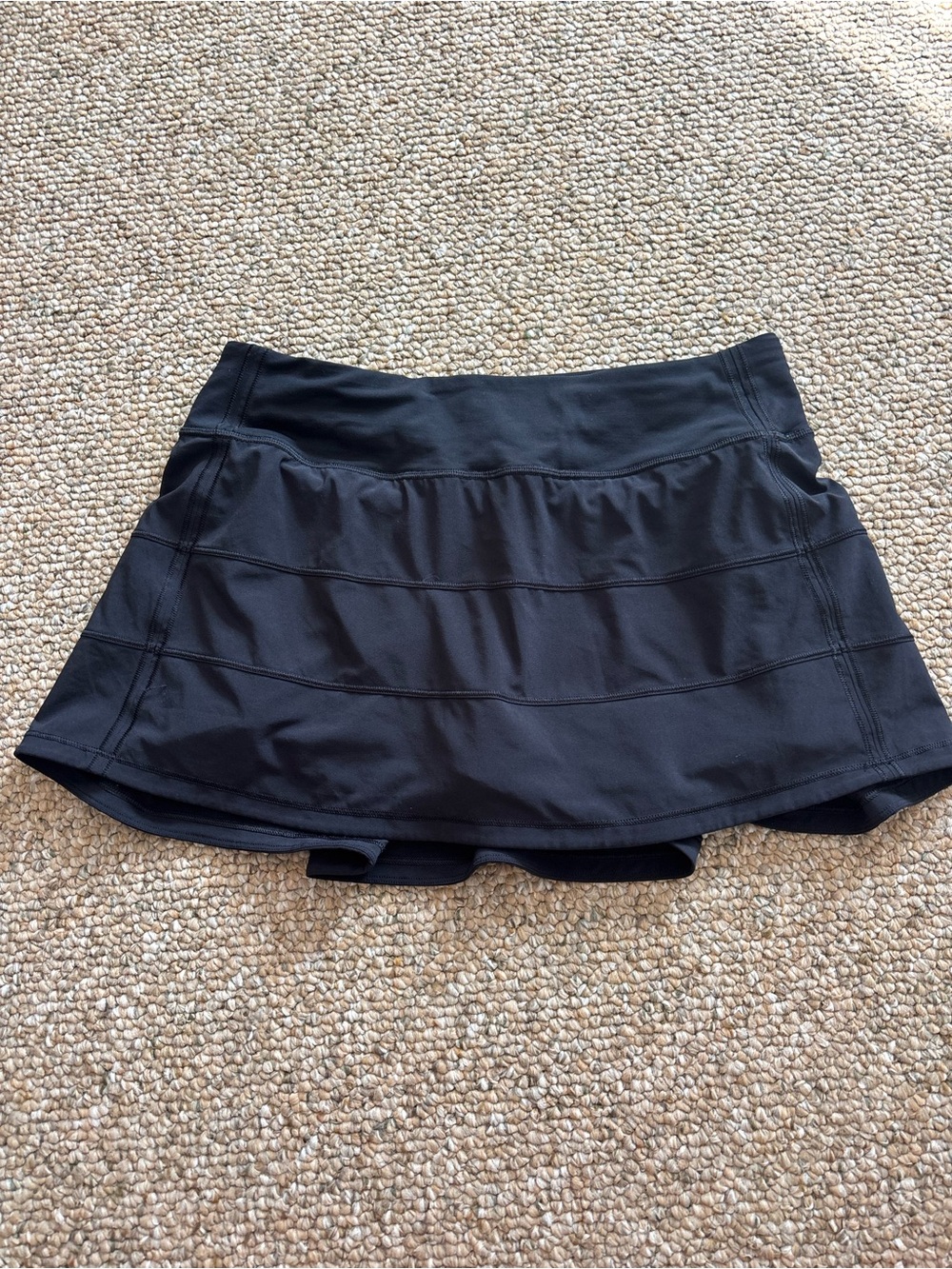 Lululemon Black Athletic Skort with Inner Short Layer